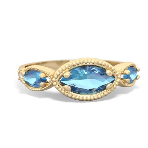 blue topaz-lab ruby milgrain marquise ring