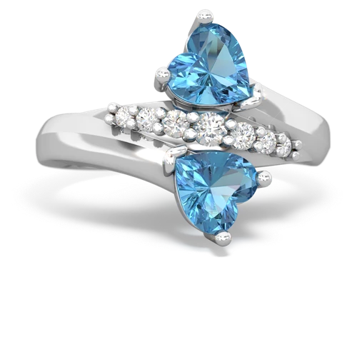 blue topaz-blue topaz modern ring