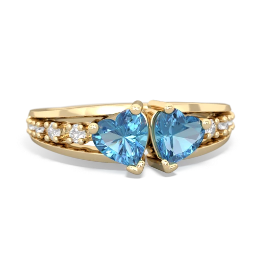 blue topaz-blue topaz modern ring