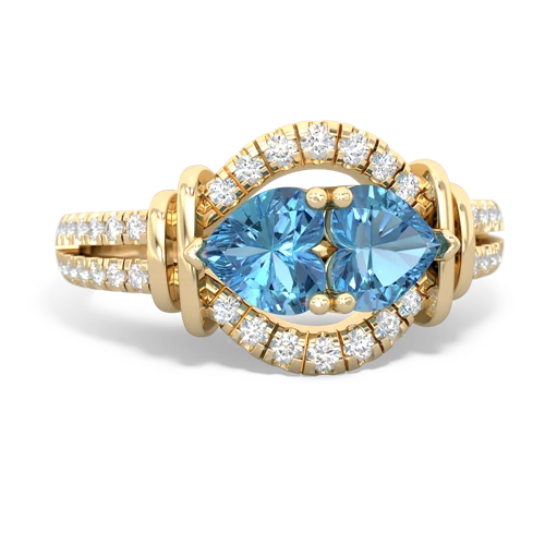 blue topaz-blue topaz pave keepsake ring