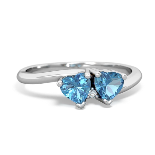 blue topaz-blue topaz sweethearts promise ring