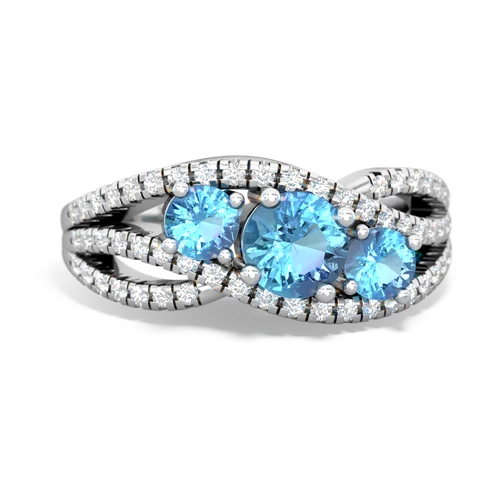 blue topaz-blue topaz three stone pave ring