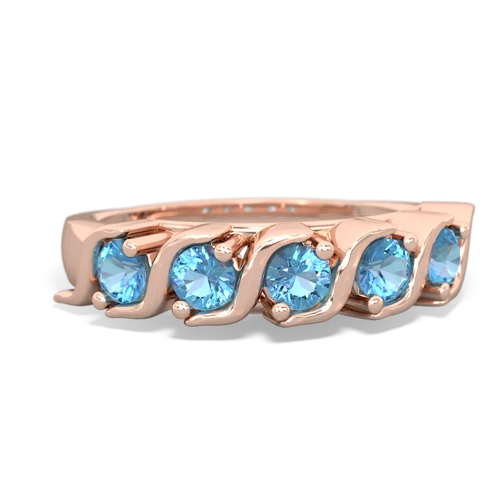 blue topaz-blue topaz timeless ring