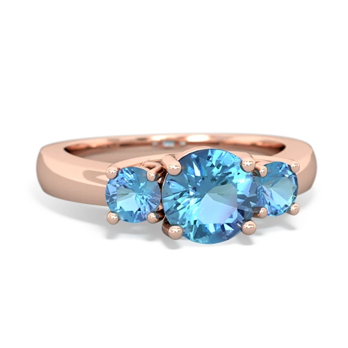 lab sapphire-blue topaz timeless ring