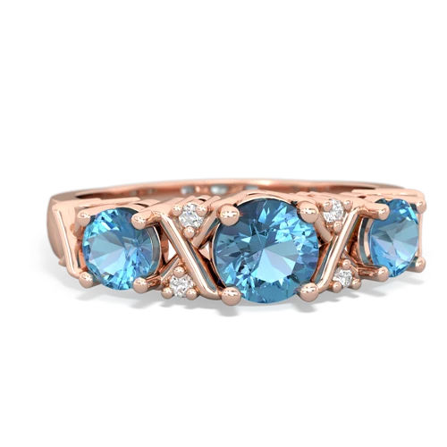turquoise-garnet timeless ring
