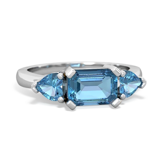 blue topaz-alexandrite timeless ring