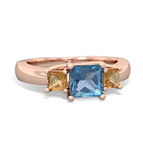 blue topaz-citrine timeless ring