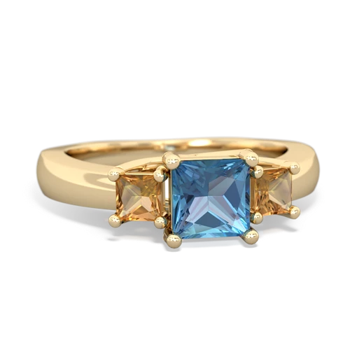 blue topaz-citrine timeless ring