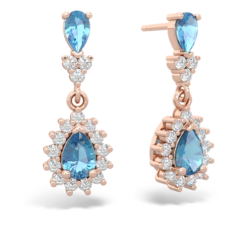 blue topaz dangle earrings