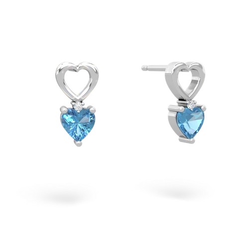 blue topaz filligree earrings