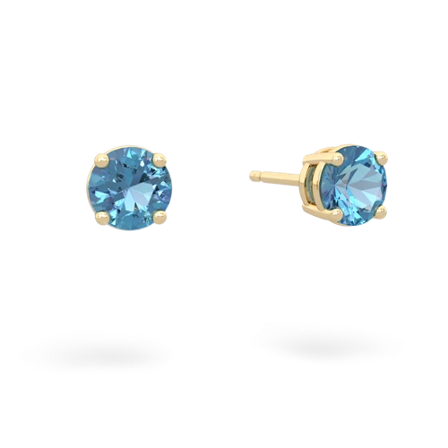 blue topaz stud earrings