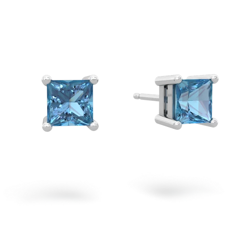 blue topaz stud earrings