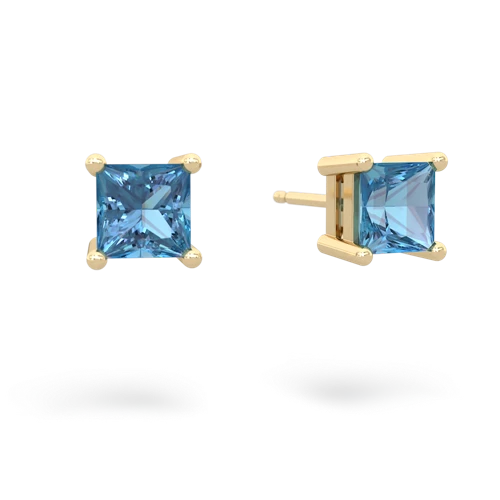 blue topaz stud earrings