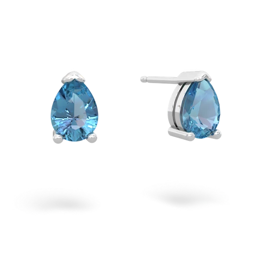 blue topaz stud earrings