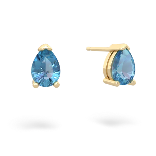 blue topaz stud earrings