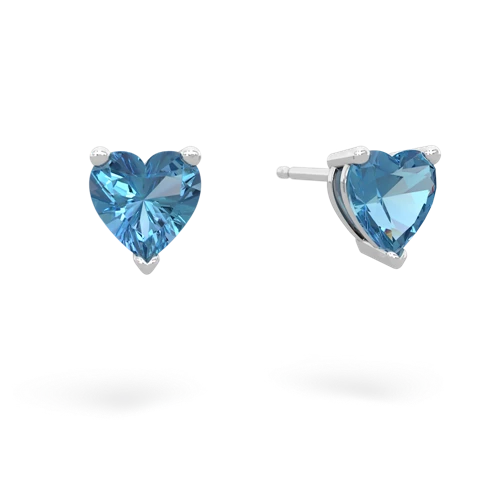 blue topaz stud earrings