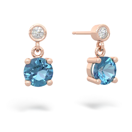 blue topaz stud earrings