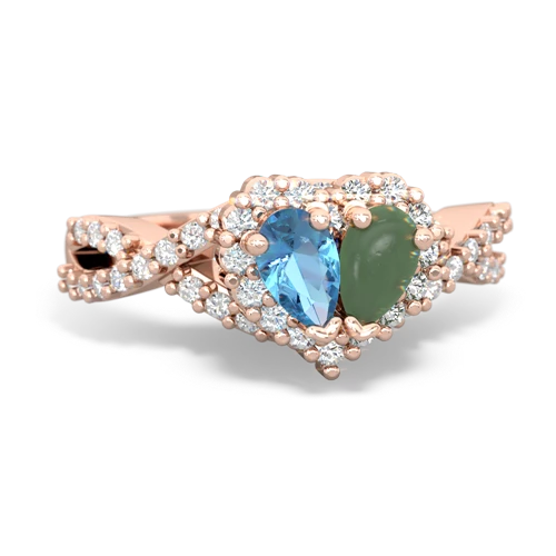 blue topaz-jade engagement ring