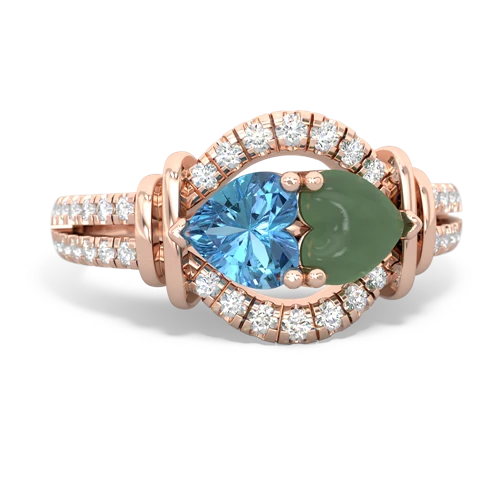 blue topaz-jade pave keepsake ring