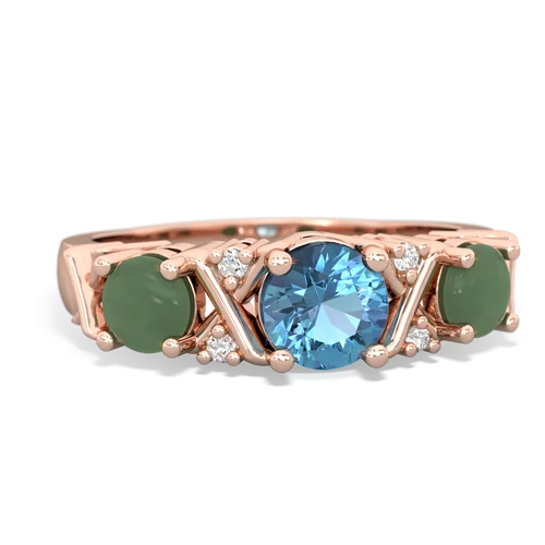 blue topaz-jade timeless ring