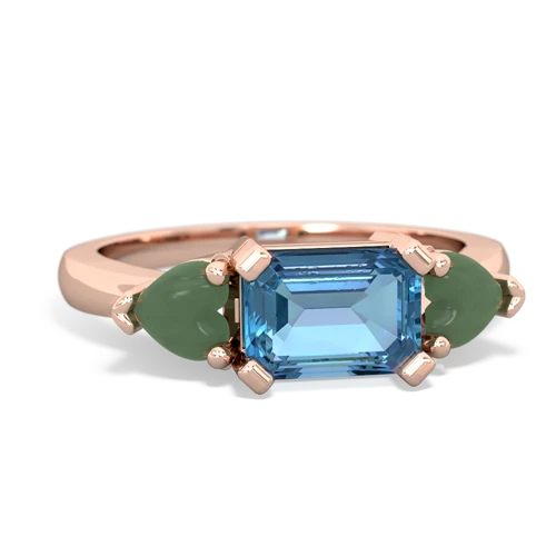 blue topaz-jade timeless ring