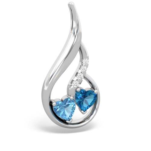 blue topaz-london topaz keepsake swirl pendant