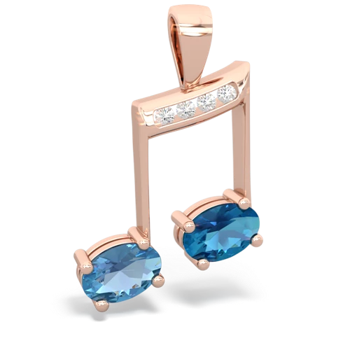 blue topaz-london topaz music notes pendant