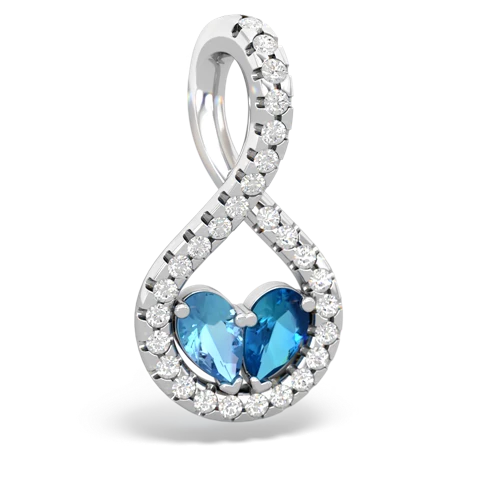 blue topaz-london topaz pave twist pendant