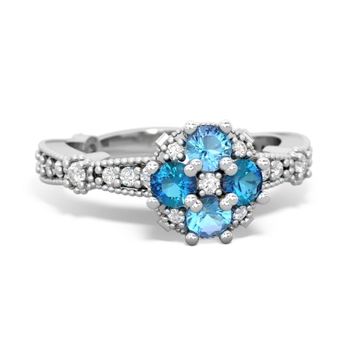 blue topaz-london topaz art deco engagement ring