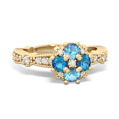 blue topaz-london topaz art deco engagement ring