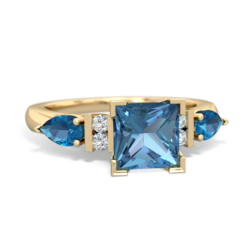 blue topaz-london topaz engagement ring