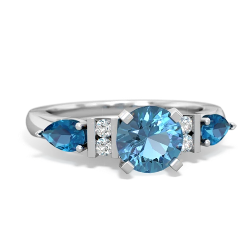 blue topaz-london topaz engagement ring