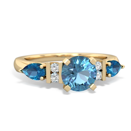 blue topaz-london topaz engagement ring