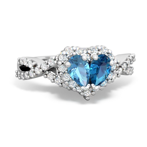 blue topaz-london topaz engagement ring