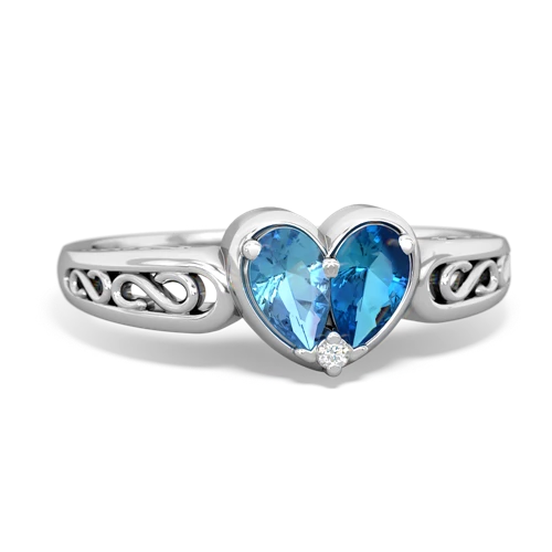 blue topaz-london topaz filligree ring