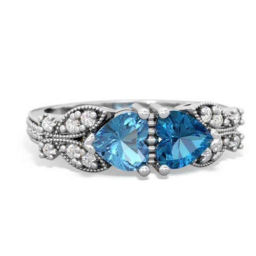 blue topaz-london topaz keepsake butterfly ring