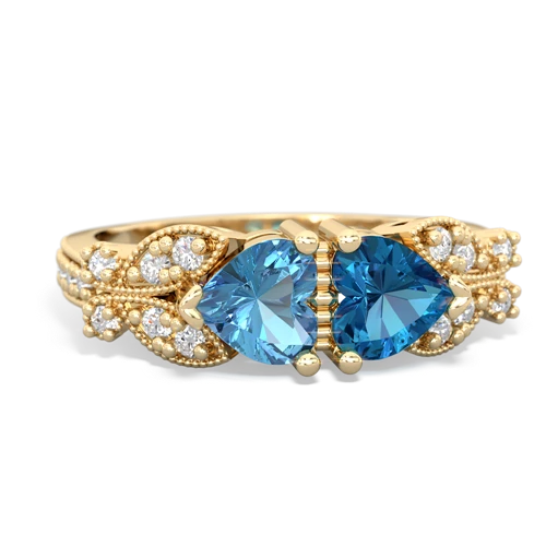 blue topaz-london topaz keepsake butterfly ring