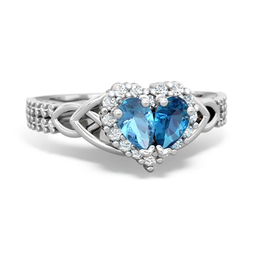 blue topaz-london topaz keepsake engagement ring