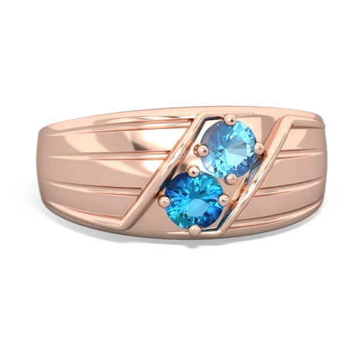 blue topaz-london topaz mens ring