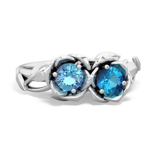 blue topaz-london topaz roses ring