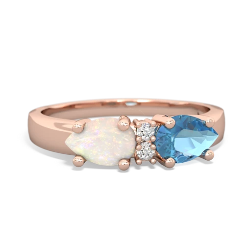 blue topaz-opal timeless ring