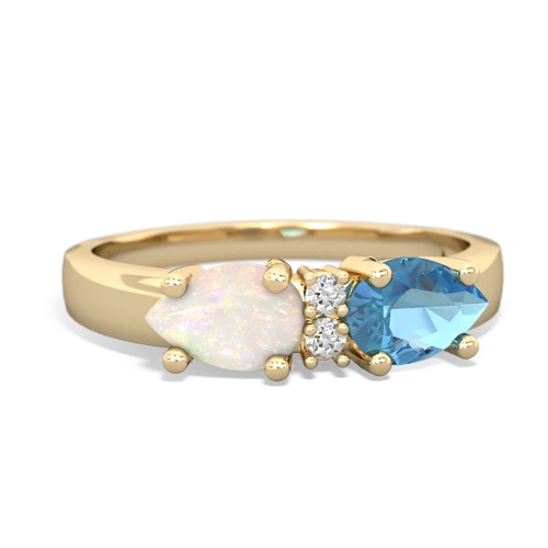 blue topaz-opal timeless ring