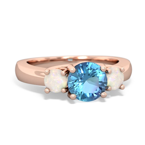 blue topaz-opal timeless ring