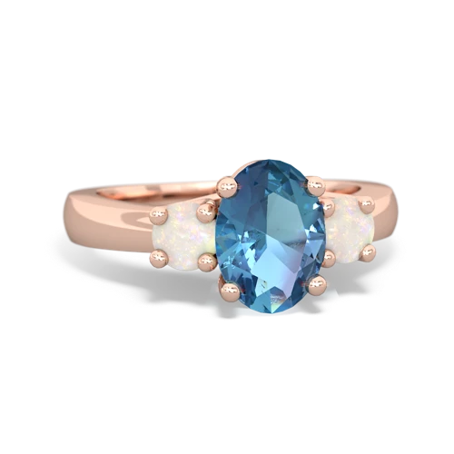 blue topaz-opal timeless ring