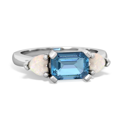 blue topaz-opal timeless ring