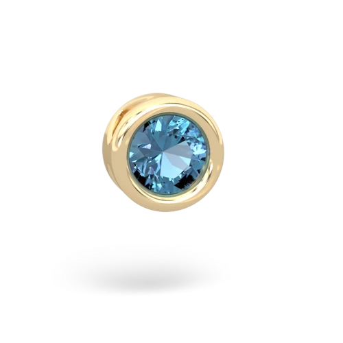 blue topaz slide pendant