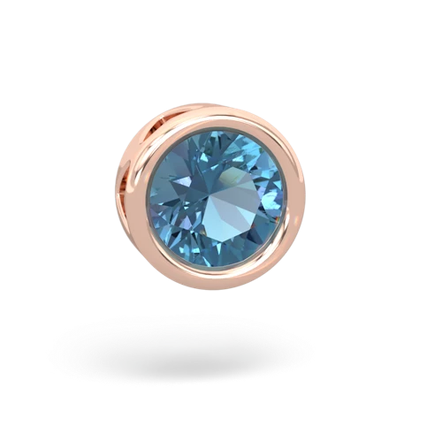 blue topaz slide pendant