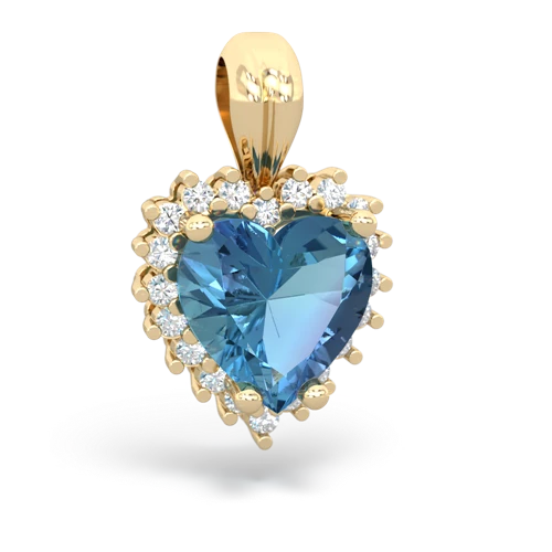 blue topaz timeless pendant