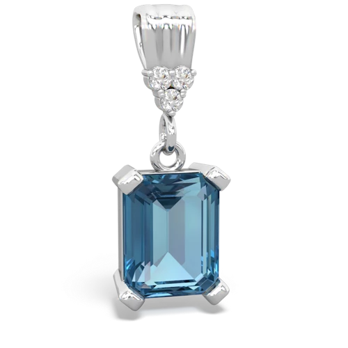 blue topaz timeless pendant