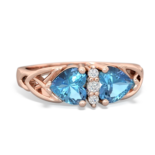 blue topaz celtic ring